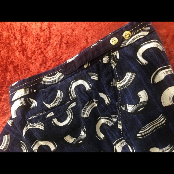 Print tailored 7/8 length pants - Anthropologie - Picture 3 of 6